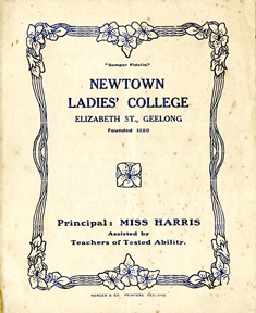 Newtown Ladies College <br/>Prospectus Cover (n.d.).